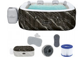 BESTWAY Lay-Z-Spa Hollywood Luxe AirJet Jakuzzi, 180 x 180 x 66 cm, 6 személyes 6001F