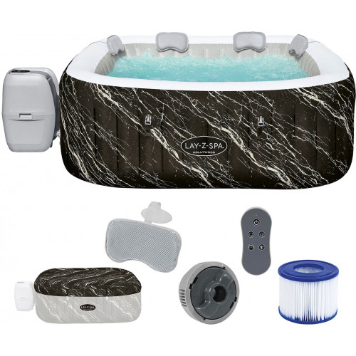 BESTWAY Lay-Z-Spa Hollywood Luxe AirJet Jakuzzi, 180 x 180 x 66 cm, 6 személyes 6001F