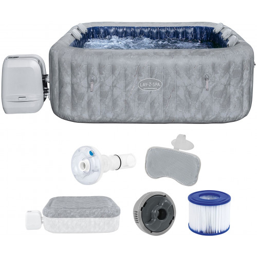 BESTWAY Lay-Z-Spa San Francisco HydroJet Pre Felfújható jakuzzi, 230 x 230 x 71 cm 6001Q BESTWAY Lay-Z-Spa San Francisco HydroJet Pre Felfújható jakuzzi, 230 x 230 x 71 cm 6001Q