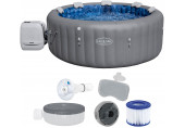 BESTWAY Lay-Z-Spa Santorini EnergySense HydroJet Pro Felfújható jakuzzi, 216 x 80 cm 6001T