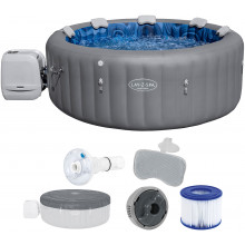 BESTWAY Lay-Z-Spa Santorini EnergySense HydroJet Pro Felfújható jakuzzi, 216 x 80 cm 6001T