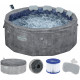 BESTWAY Lay-Z-Spa Carrara ThermaCore Smart AirJet Jakuzzi, 170 x 65 cm 6001V