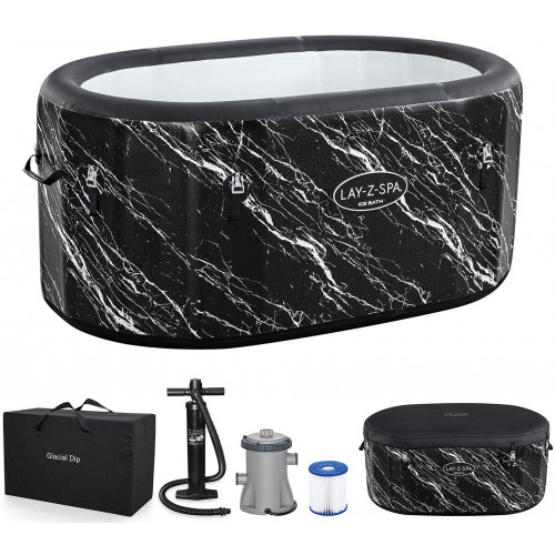 BESTWAY Lay-Z-Spa Glacial Dip FortiFiber Felfújható jégkád, 152 x 92 x 71 cm 6002Q