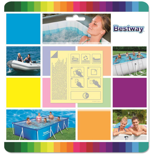 BESTWAY medence javítókészlet, 6,5 x 6,5 cm, 10 db 62091