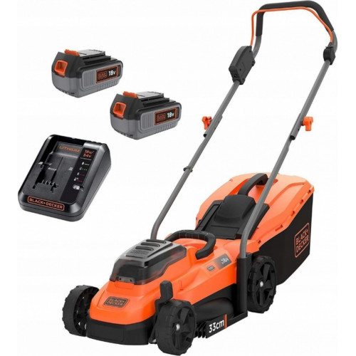 Black & Decker BCMW3318L2-QW Akkus fűnyíró (2x18V/2x2,5Ah)