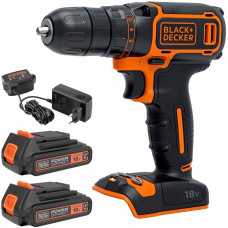 Black & Decker BDCDC18B-QW Akkus fúró/csavarozó (30Nm/18V/2x1,5Ah)