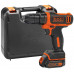 BLACK & DECKER BDCDD12K1 -QW akkus fúró