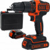 Black & Decker BDCHD18K1B2-QW Akkus ütvefúró-csavarozó (40Nm/18V/2x2,0Ah) koffer