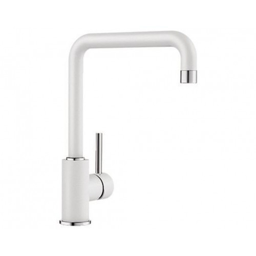 BLANCO MILI Silgranit-Look egykaros mosogató csaptelep, fehér 523107