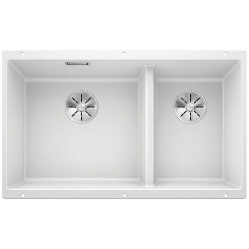 BLANCO SUBLINE 430/270-U InFino szilgránit mosogató, fehér 523155