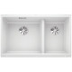 BLANCO SUBLINE 430/270-U InFino szilgránit mosogató, fehér 523155
