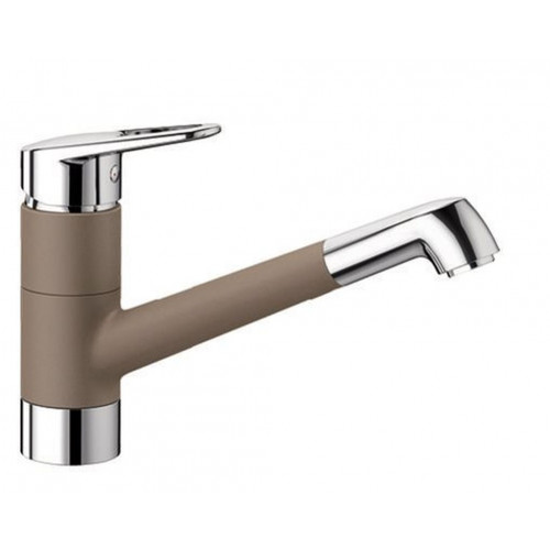 BLANCO NOTIS Silgranit-Look egykaros mosogató csaptelep, króm/muskát 523251