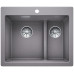 BLANCO PLEON 6 Split InFino szilgránit mosogató dugókiemelővel, alumetál 523698