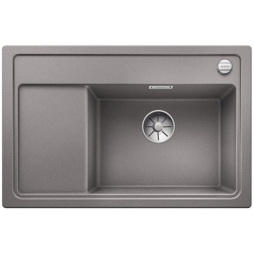 BLANCO ZENAR XL 6 S Compact InFino szilgránit mosogató dugókiemelővel, alumetál 523776