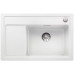 BLANCO ZENAR XL 6 S Compact InFino szilgránit mosogató dugókiemelővel, fehér 523778
