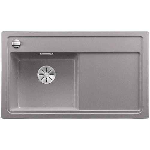 BLANCO ZENAR 45 S-F InFino szilgránit mosogató dugókiemelővel, balos, alumetál 523834