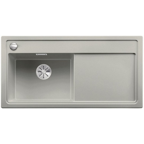 BLANCO ZENAR XL 6 S InFino szilgránit mosogató dugókiemelővel, balos, gyöngyszürke 523999
