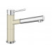 BLANCO Alta - S Compact Silgranit kihúzható fejes mosogató csaptelep jázmin, króm 515328