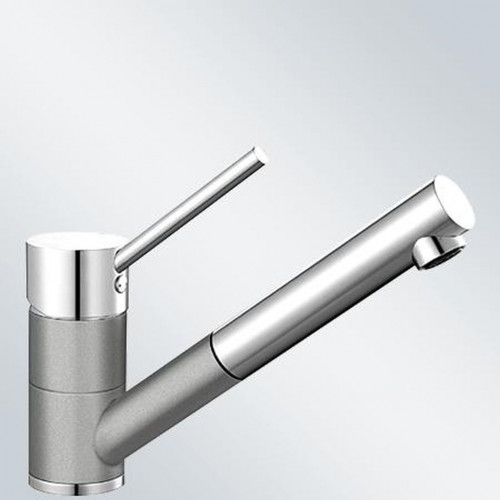 BLANCO ANTAS-S kihúzhatófejes, alacsonynyomású mosogató csaptelep, króm/alumetál 516765