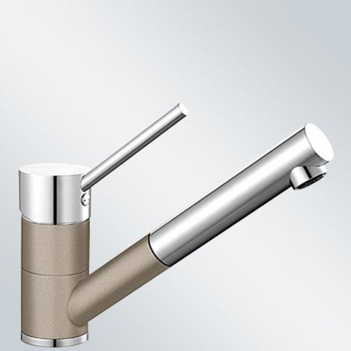 BLANCO ANTAS-S kihúzhatófejes, alacsonynyomású mosogató csaptelep, króm/tartufo 517638