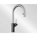 BLANCO CARENA-S Vario Silgranit-Look kihúzhatófejes mosogatócsap, króm/antracit 521358