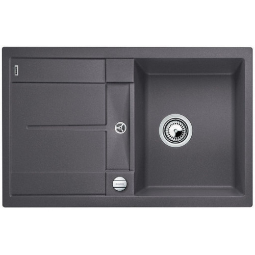 BLANCO METRA 45 S-F szilgránit mosogató dugókiemelővel, palaszürke 519086 BLANCO METRA 45 S-F szilgránit mosogató dugókiemelővel, palaszürke 519086