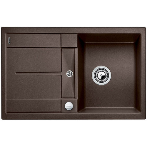 BLANCO METRA 45 S-F szilgránit mosogató dugókiemelővel, kávé 519088