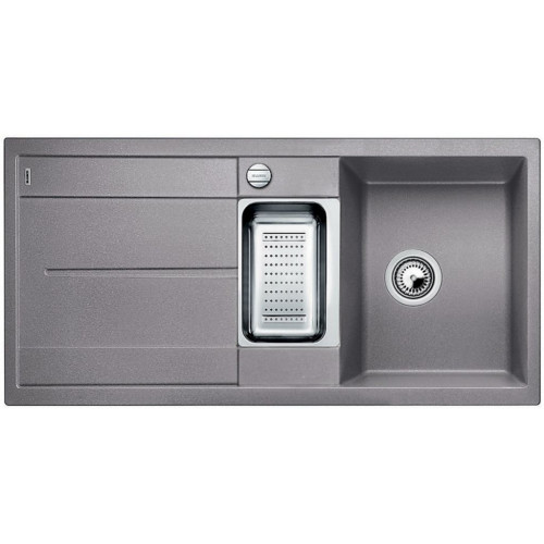 BLANCO METRA 6 S-F szilgránit mosogató dugókiemelővel, gyümölcsmosóval, alumetál 519114 BLANCO METRA 6 S-F szilgránit mosogató dugókiemelővel, gyümölcsmosóval, alumetál 519114
