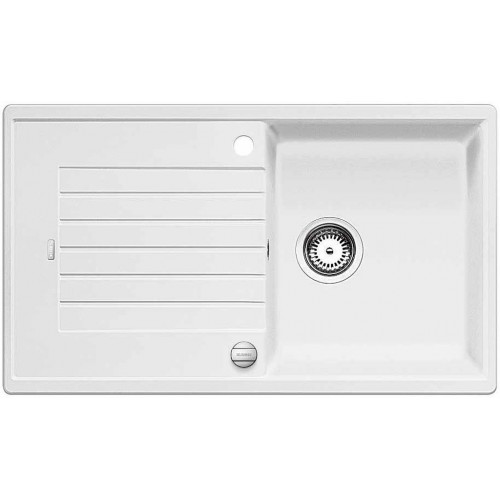 BLANCO ZIA 5 S szilgránit mosogató dugókiemelővel, fehér 520506