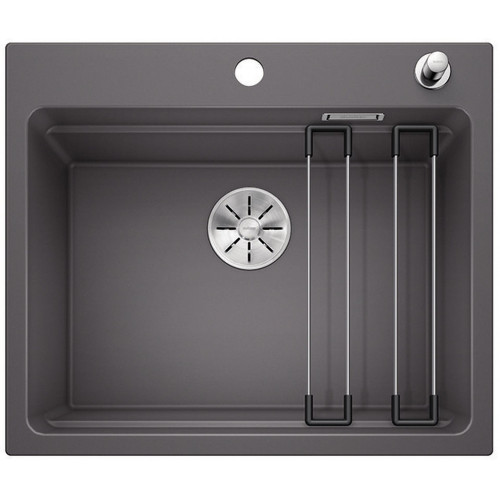 BLANCO ETAGON 6 InFino szilgránit mosogató dugókiemelővel, palaszürke 524530