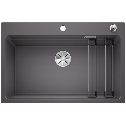 BLANCO ETAGON 8 InFino szilgránit mosogató dugókiemelővel, palaszürke 525178