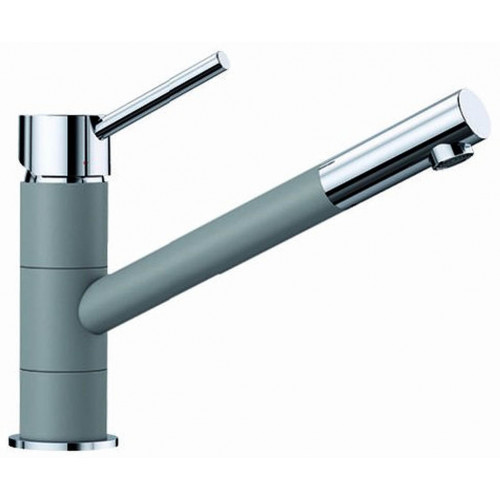 BLANCO KANO Silgranit-Look egykaros mosogató csaptelep, króm/alumetál 525029