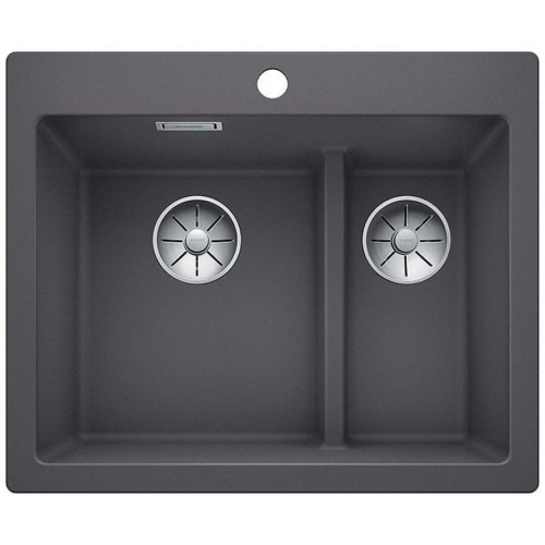 BLANCO PLEON 6 Split InFino szilgránit mosogató, palaszürke 521690