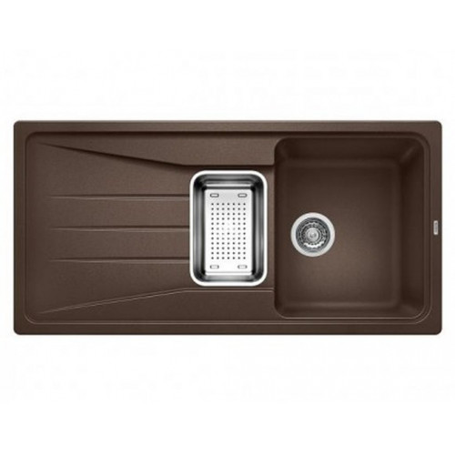 BLANCO SONA 6 S szilgránit mosogató gyümölcsmosóval, kávé 519688 BLANCO SONA 6 S szilgránit mosogató gyümölcsmosóval, kávé 519688