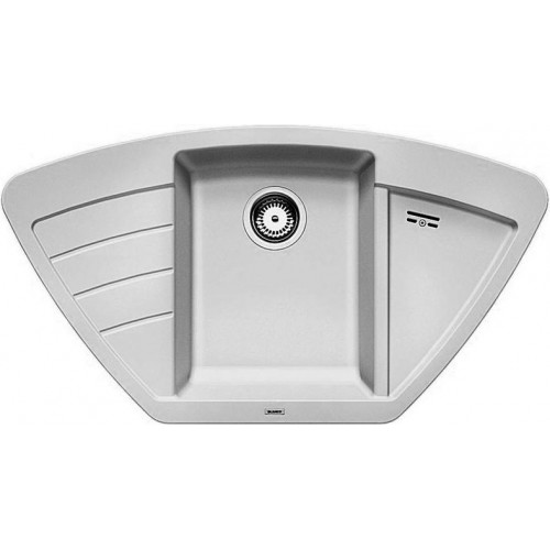 BLANCO Zia 9 E mosogató szűrőkosárral , gyöngyszürke 520642