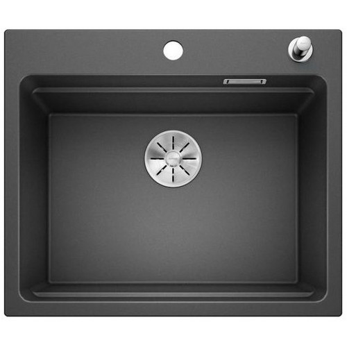 BLANCO ETAGON 6 InFino szilgránit mosogató dugókiemelővel, fekete 525889
