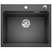BLANCO ETAGON 6 InFino szilgránit mosogató dugókiemelővel, fekete 525889