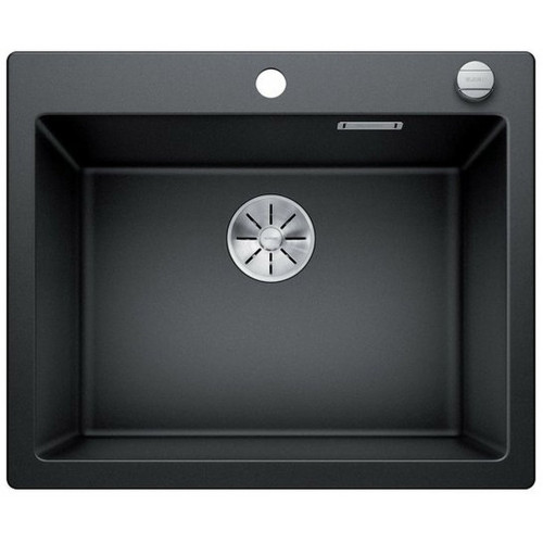 BLANCO PLEON 6 InFino szilgránit mosogató dugókiemelővel, fekete 525954