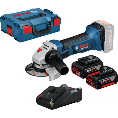 BOSCH GWS 18-125 V-LI Sarokcsiszoló, 2x 4,0Ah 060193A30Y