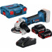 BOSCH GWS 18-125 V-LI Sarokcsiszoló, 2x 4,0Ah 060193A30Y