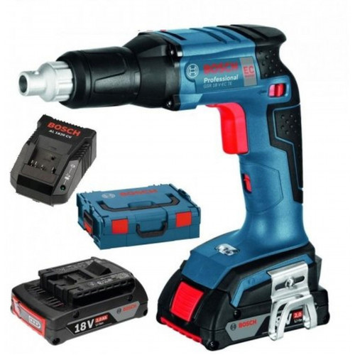 BOSCH GSR 18 V-EC TE Akkus szárazépítő csavarbehajtó L-BOXX tárolóban 2 x 2,0 Ah 06019C800