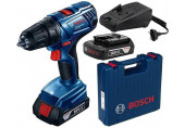 BOSCH GSB 180-LI PROFESSIONAL Akkus ütvefúró-csavarozó (18V/2x2,0Ah) koffer 06019F8307