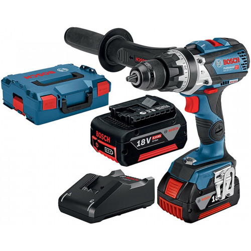 BOSCH GSB 18V-110 C PROFESSIONAL Akkus ütvefúró-csavarozó (18V/2x5,0Ah) L-BOXX 06019G030D