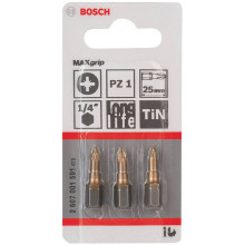 BOSCH Max Grip csavarozófej PZ 1, 25 mm 3 Db. 2607001591