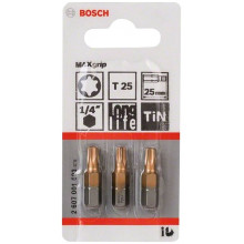 BOSCH Max Grip csavarozófej T25, 25 mm 3Db. 2607001693