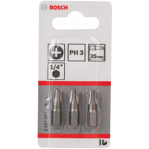 BOSCH Csavarozófej, extra kemény PH 3, 25 mm 2607001515