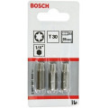 BOSCH Extra kemény Bit, T30, 25 mm, 3 db 2607001622