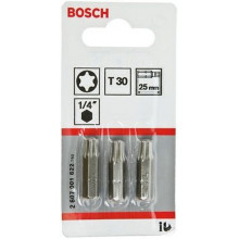 BOSCH Extra kemény Bit, T30, 25 mm, 3 db 2607001622