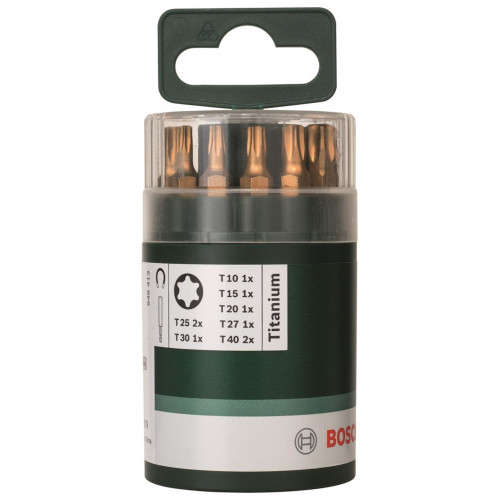 BOSCH 10dílná sada titanových šroubovacích bitů 2609255979 BOSCH 10dílná sada titanových šroubovacích bitů 2609255979