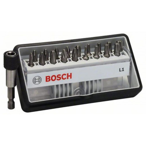 BOSCH 18+1 részes Csavarozó bit készlet Robust Line L extrakemény 25 mm 2607002567